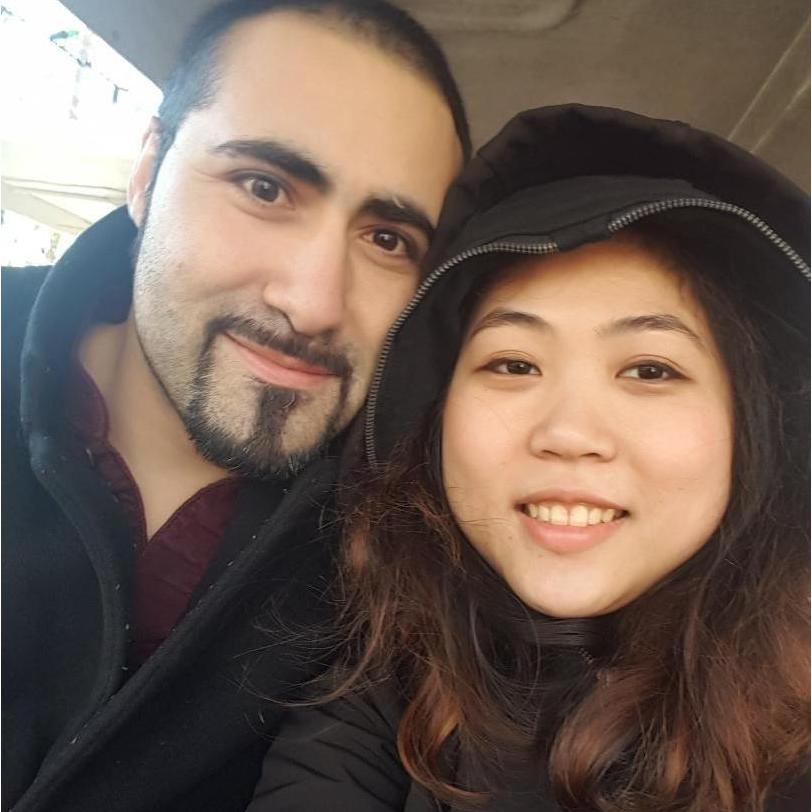 Our first date and it was awesome! We went to Sarah P. Duke Gardens. Took a train ride there, in the middle of winter (it was freezing cold, but love kept us warm :P ).