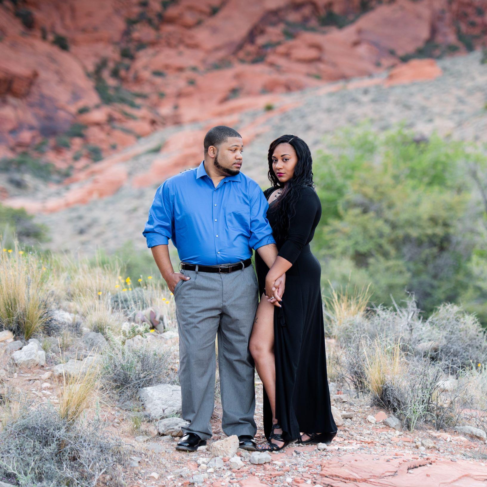 Our engagement shoot at Red Rock Canyon in Las Vegas