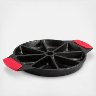 Cast Iron Wedge Pan with Silicone Grips