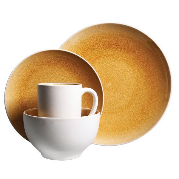 Serenity Amber 16 Piece Dinnerware Set