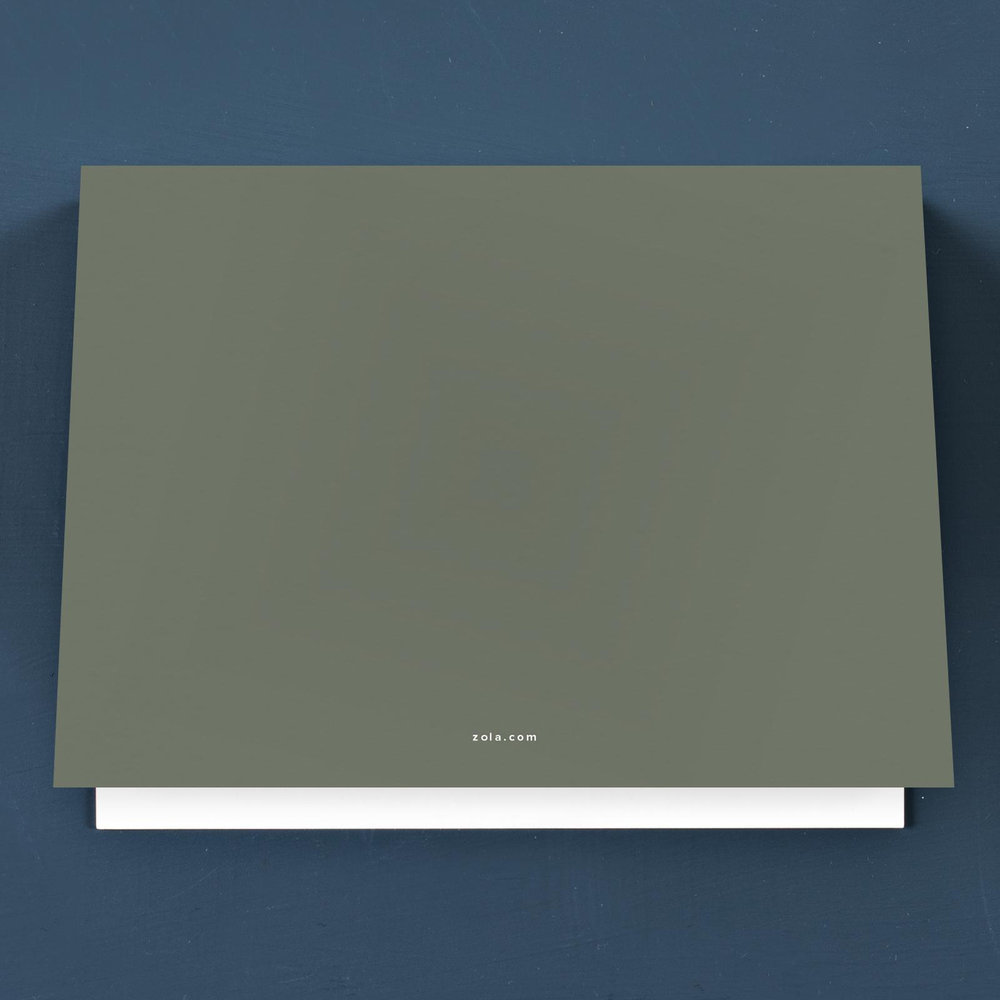 Essenza Bloom | Dark Sage | Zola Thank You Cards