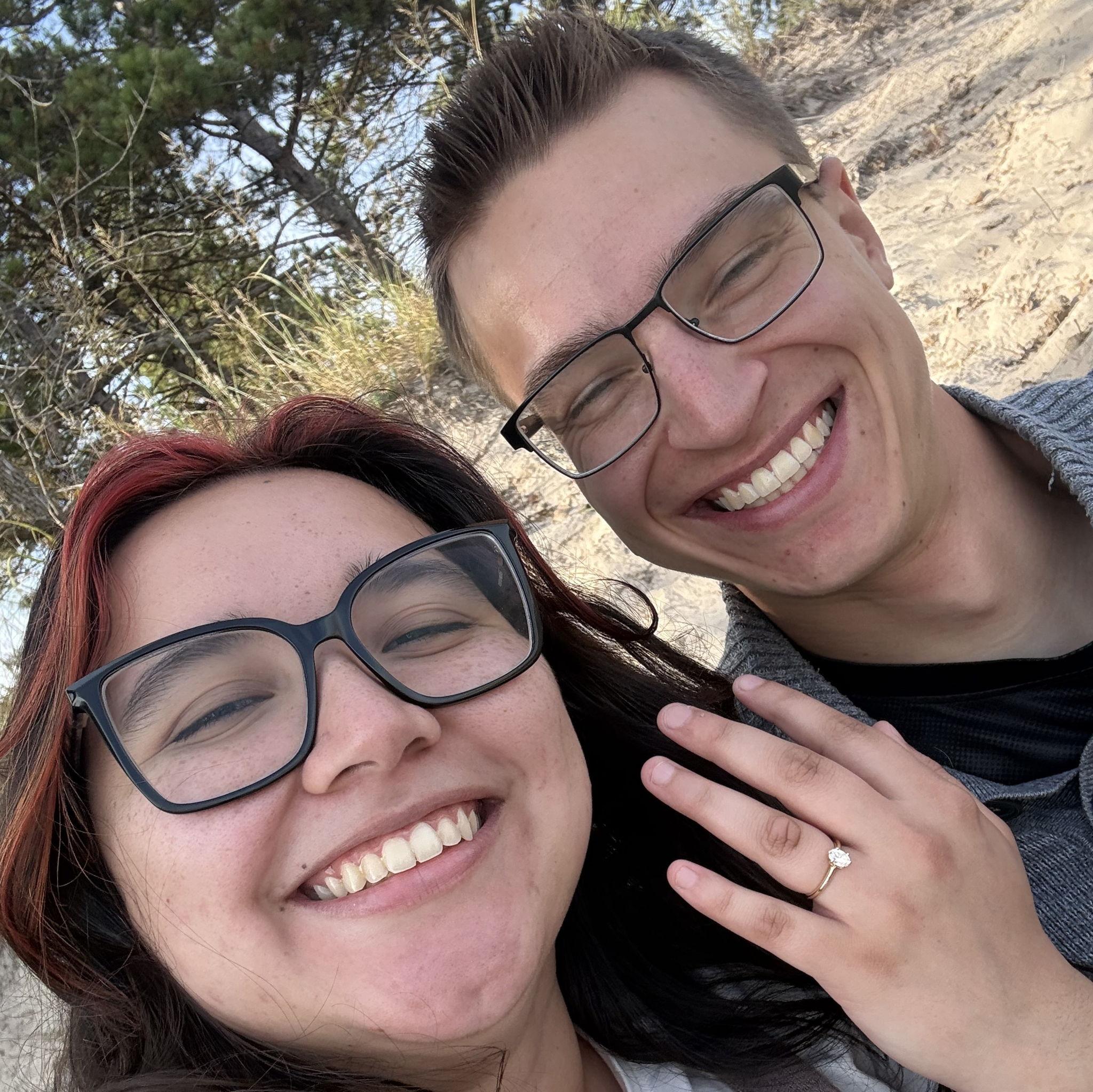 3 year anniversary and our engagement! Best day ever :)