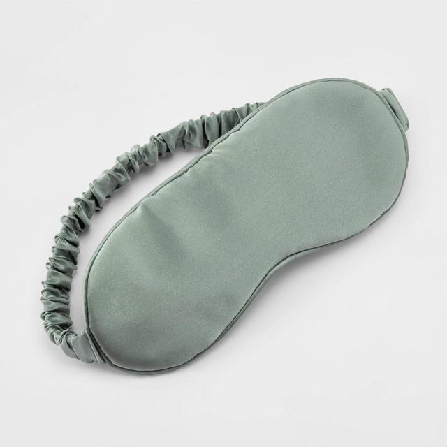 Solid Silk Eye Mask Sage Green - Casaluna™