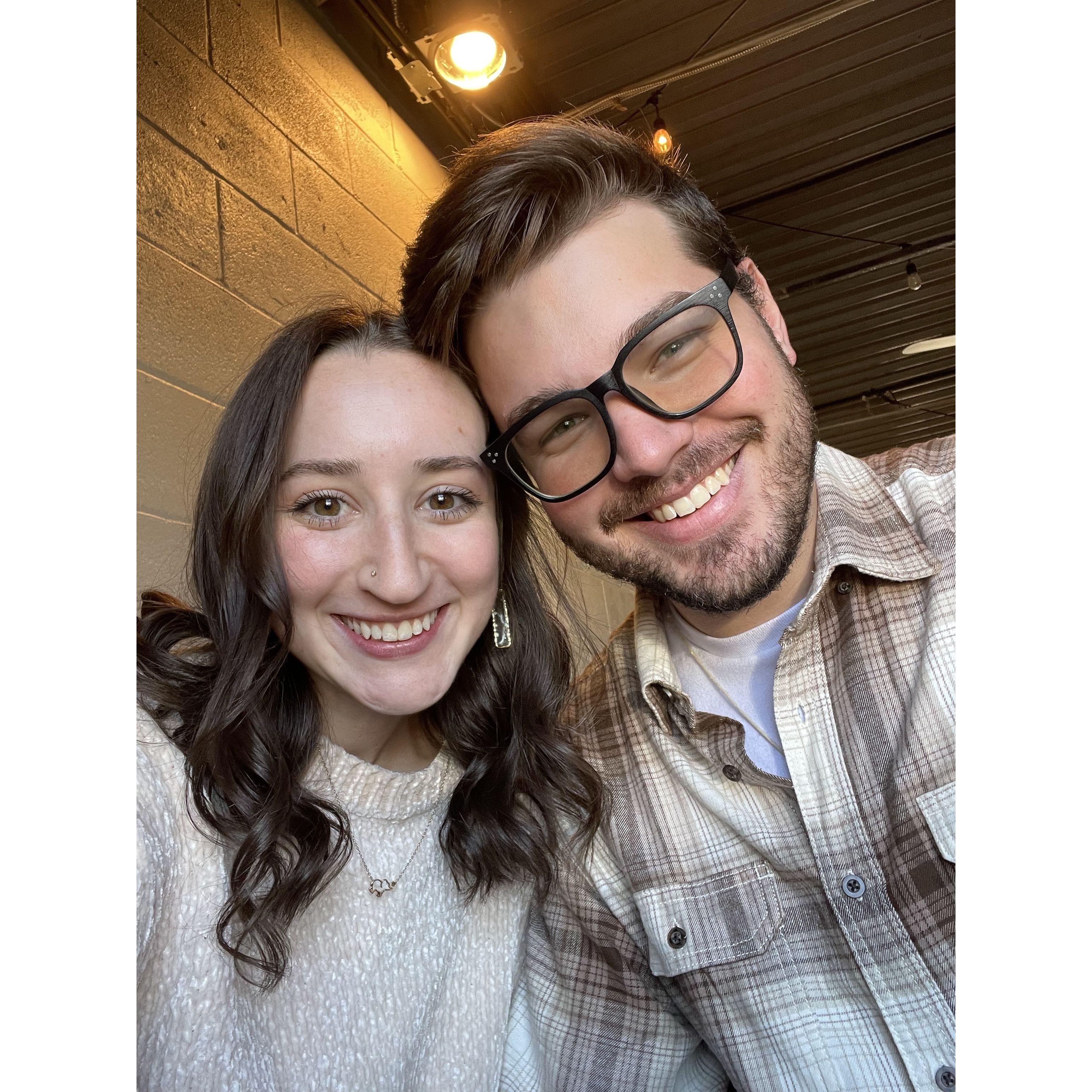 Right before we got engaged!