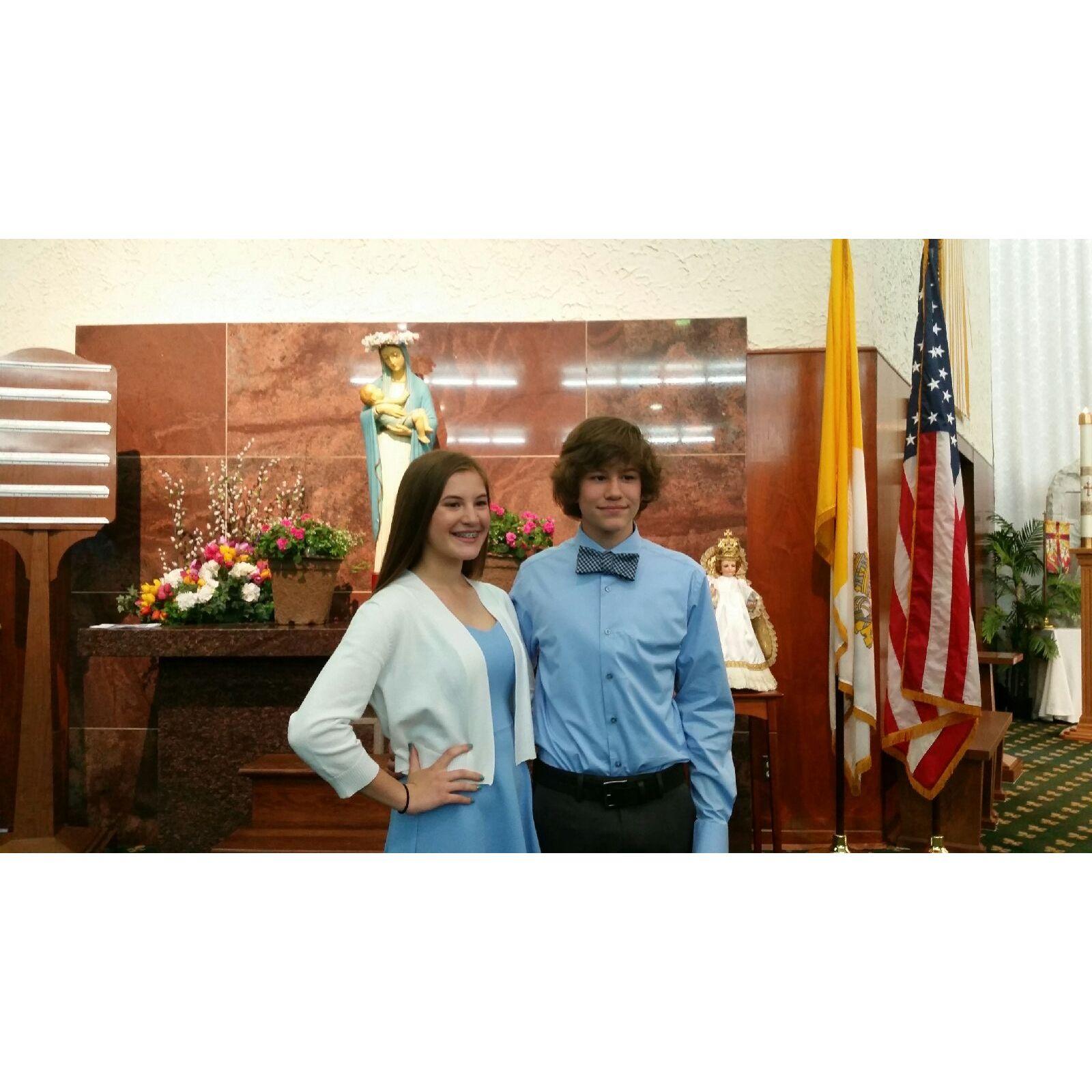 Mary's day in eighth grade.