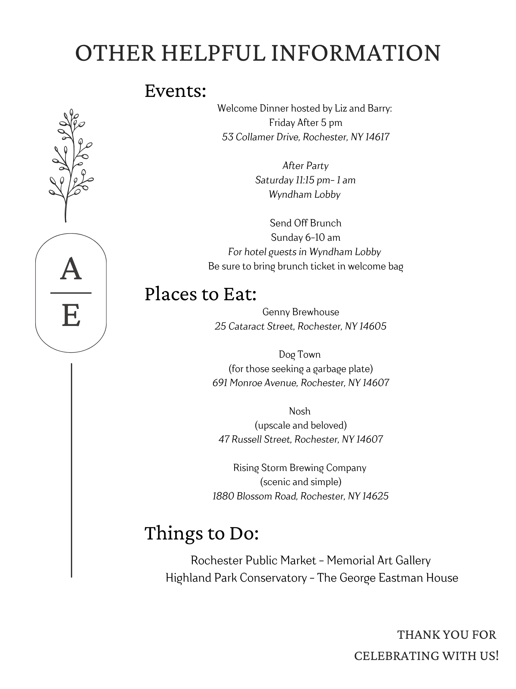 The Wedding Website of Alyssa Henry and Eric Fischer