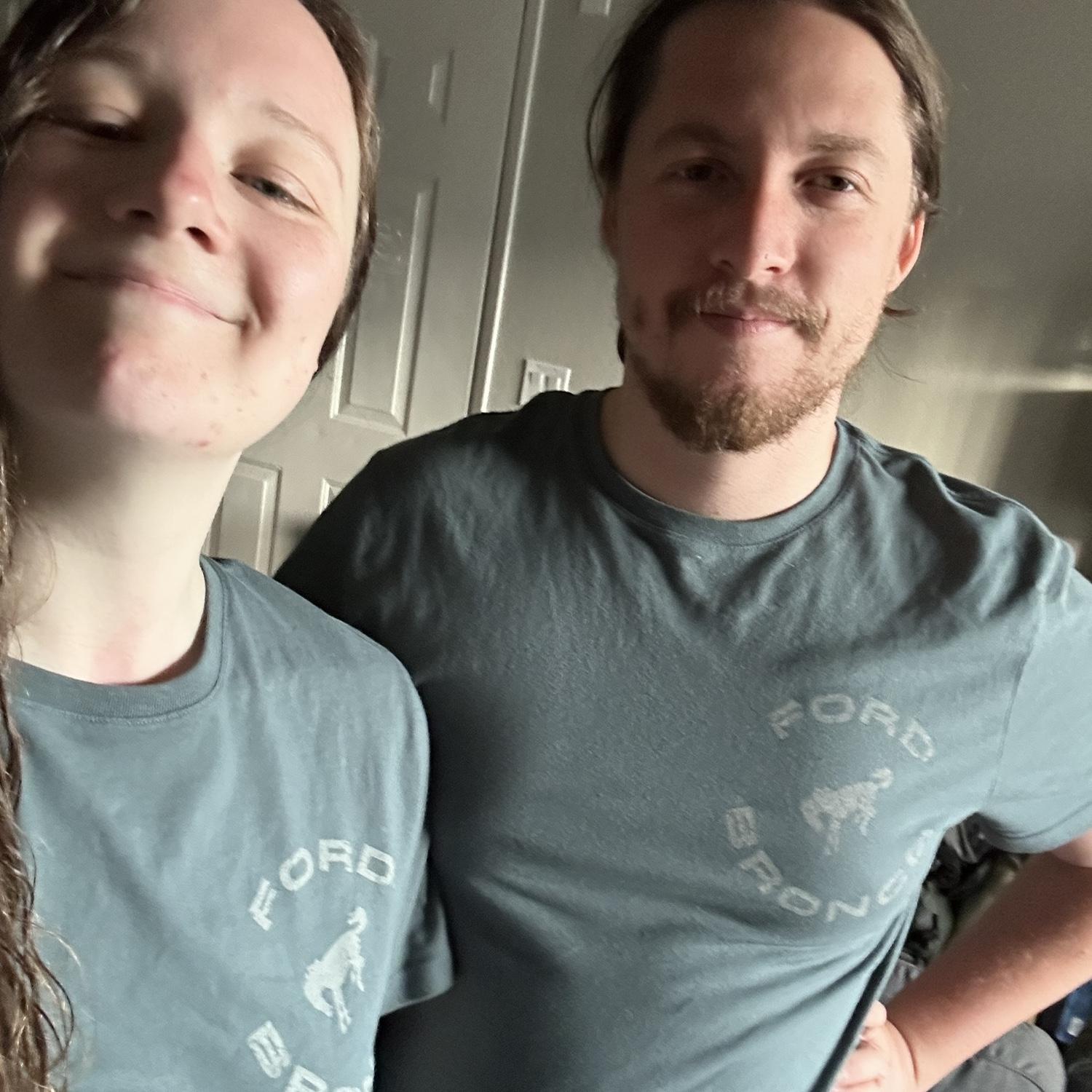 Matching Ford Bronco shirts!
