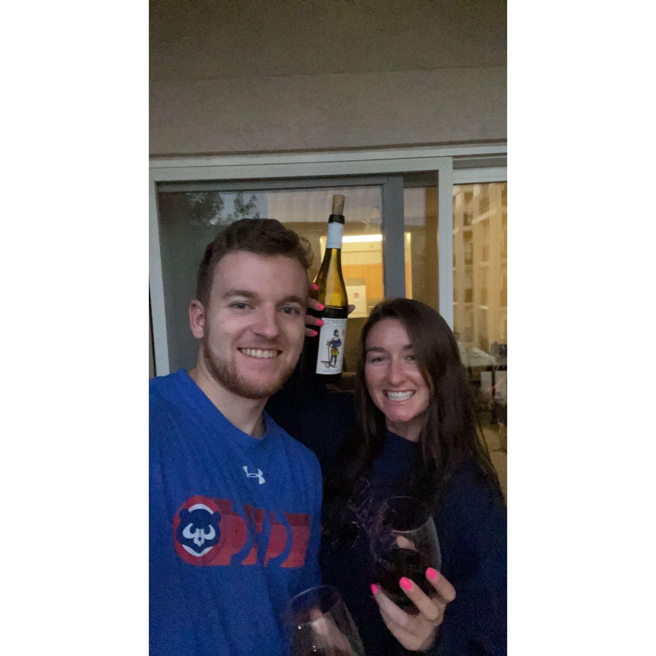 Celebrating our first home together