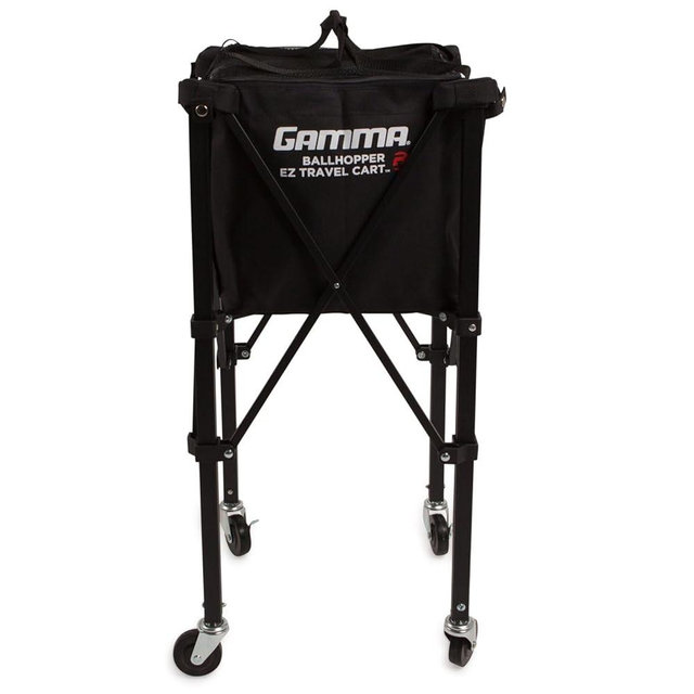 GAMMA Sports EZ Travel Cart, Tennis & Pickleball Hopper, Padel, Portable Compact Design, Sturdy Lightweight Construction, EZ Bags, 150 or 250 Capacity, Premium Carrying Case Included