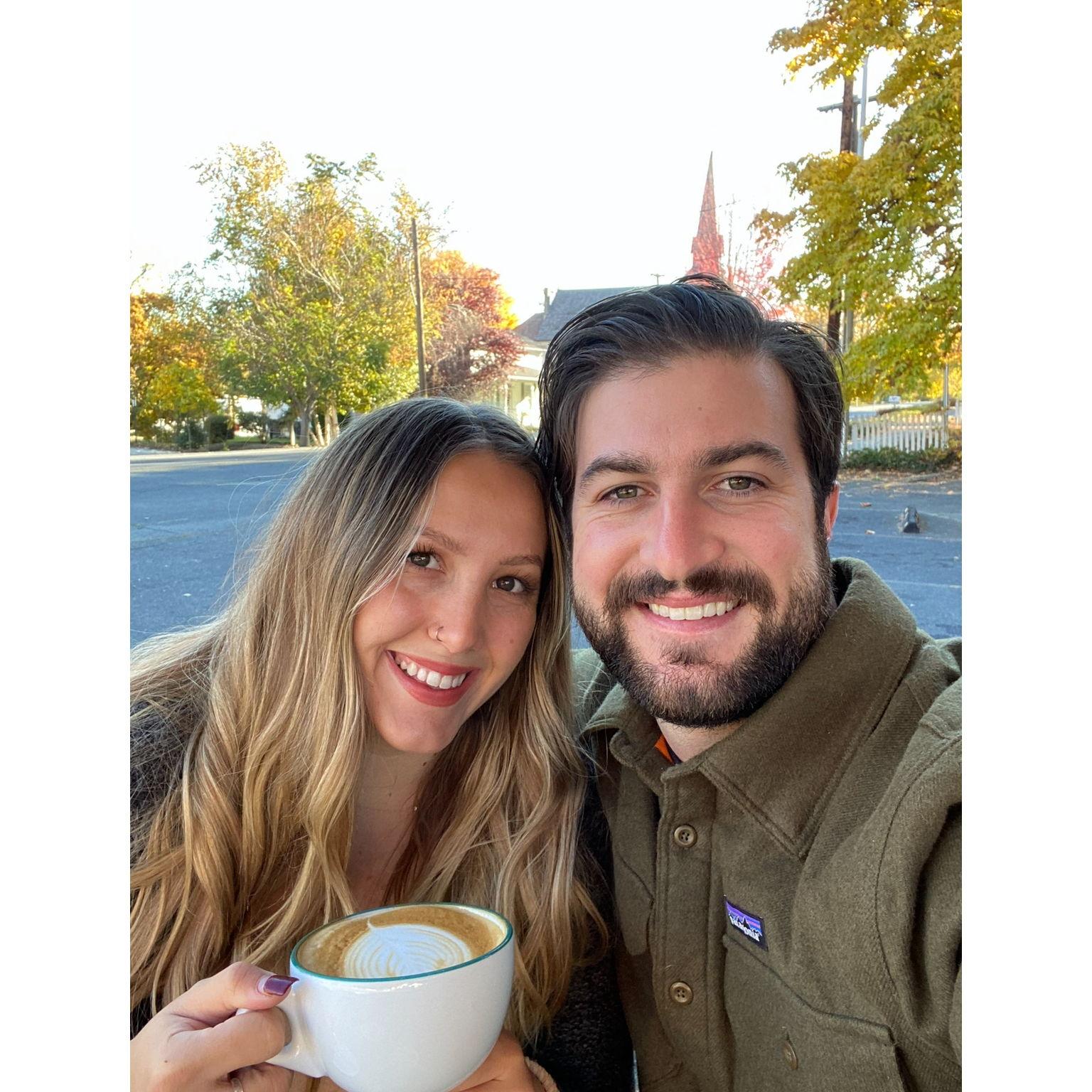 Our first morning after moving to Oregon in 2020.