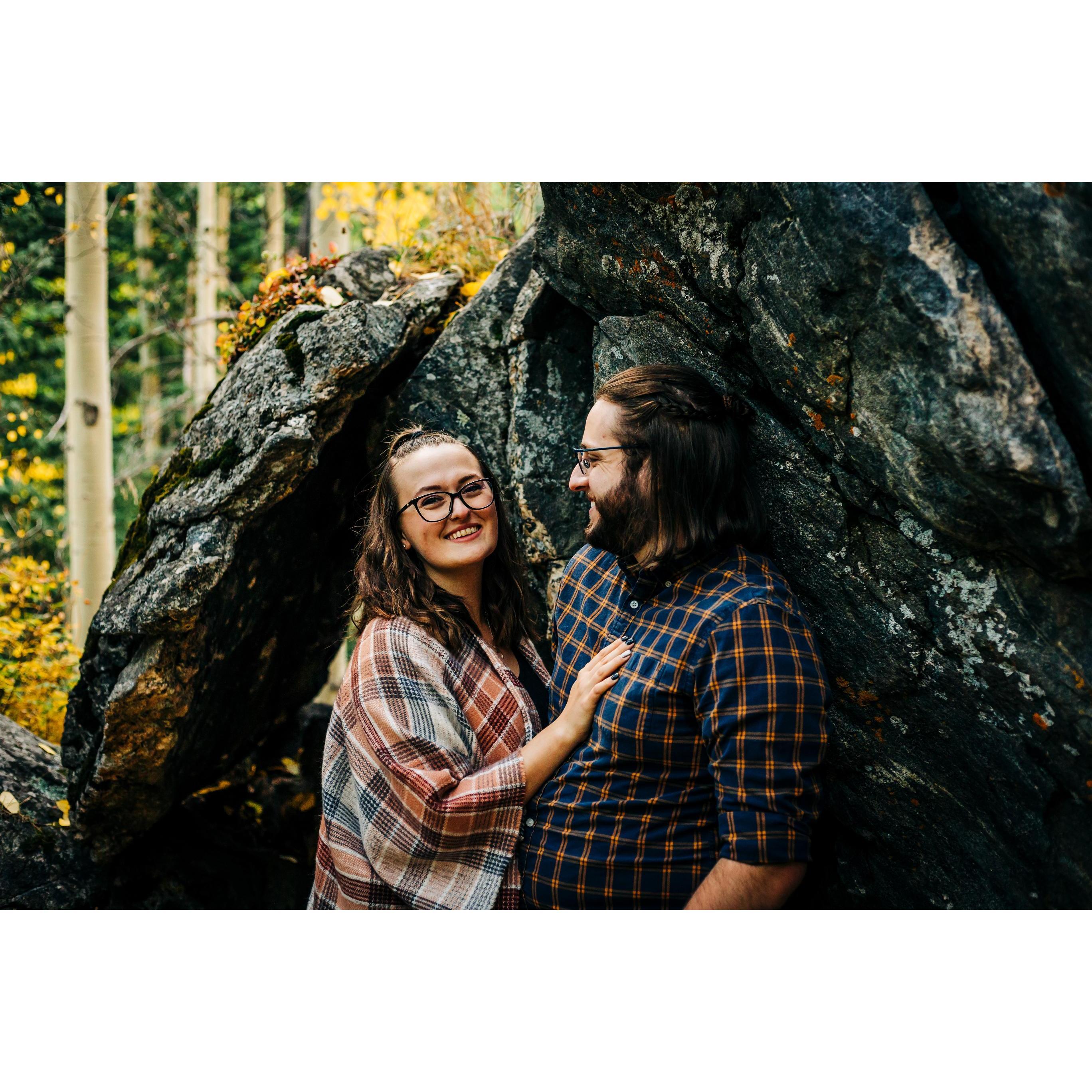 September 2021 - Our engagement photo shoot on Guanella Pass