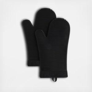 KitchenAid, Ribbed Soft Silicone Oven Mitt, Set of 2 | Zola