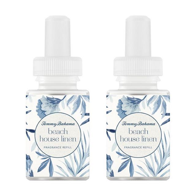 Pura & Tommy Bahama Home Scent Refill - Smart Home Air Diffuser - Up to 120-Hours of Premium Fragrance per Refill - Household Essential - Diffuser Fragrance - 2 Pack, Beach House Linen