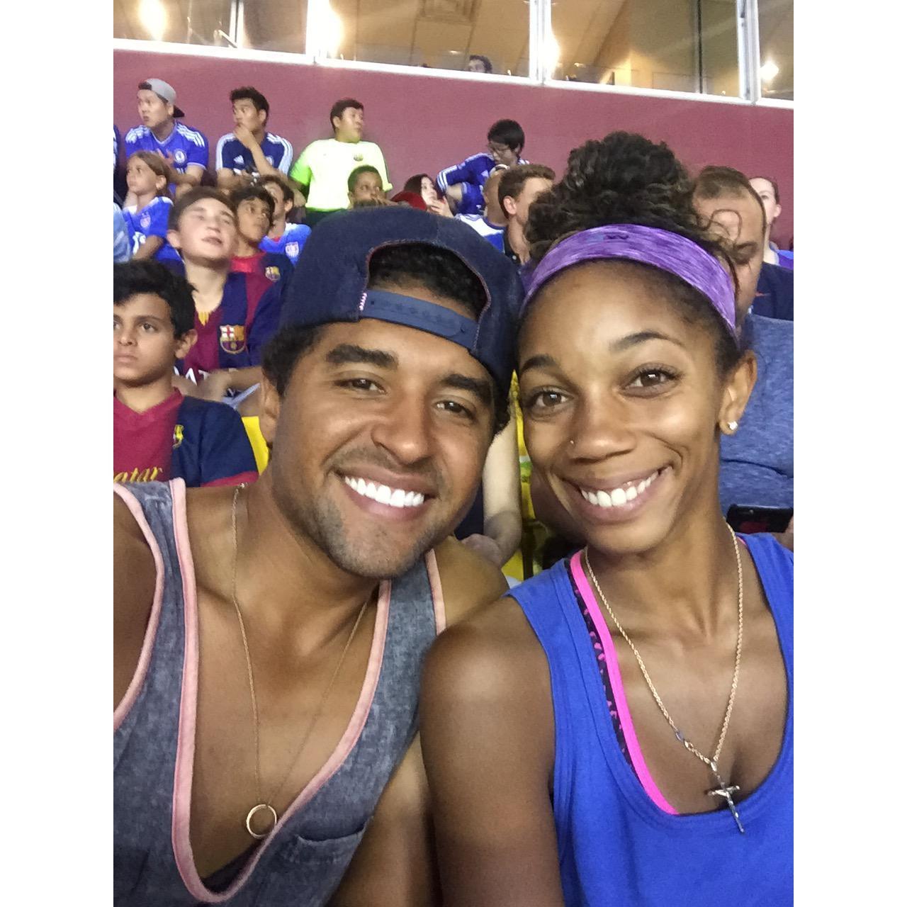 We can never get enough futbol!- July 2015