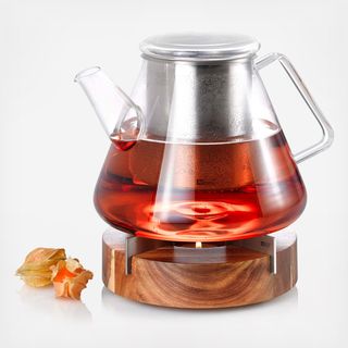 Orient+ Glass Teapot & Tuto Warmer Set