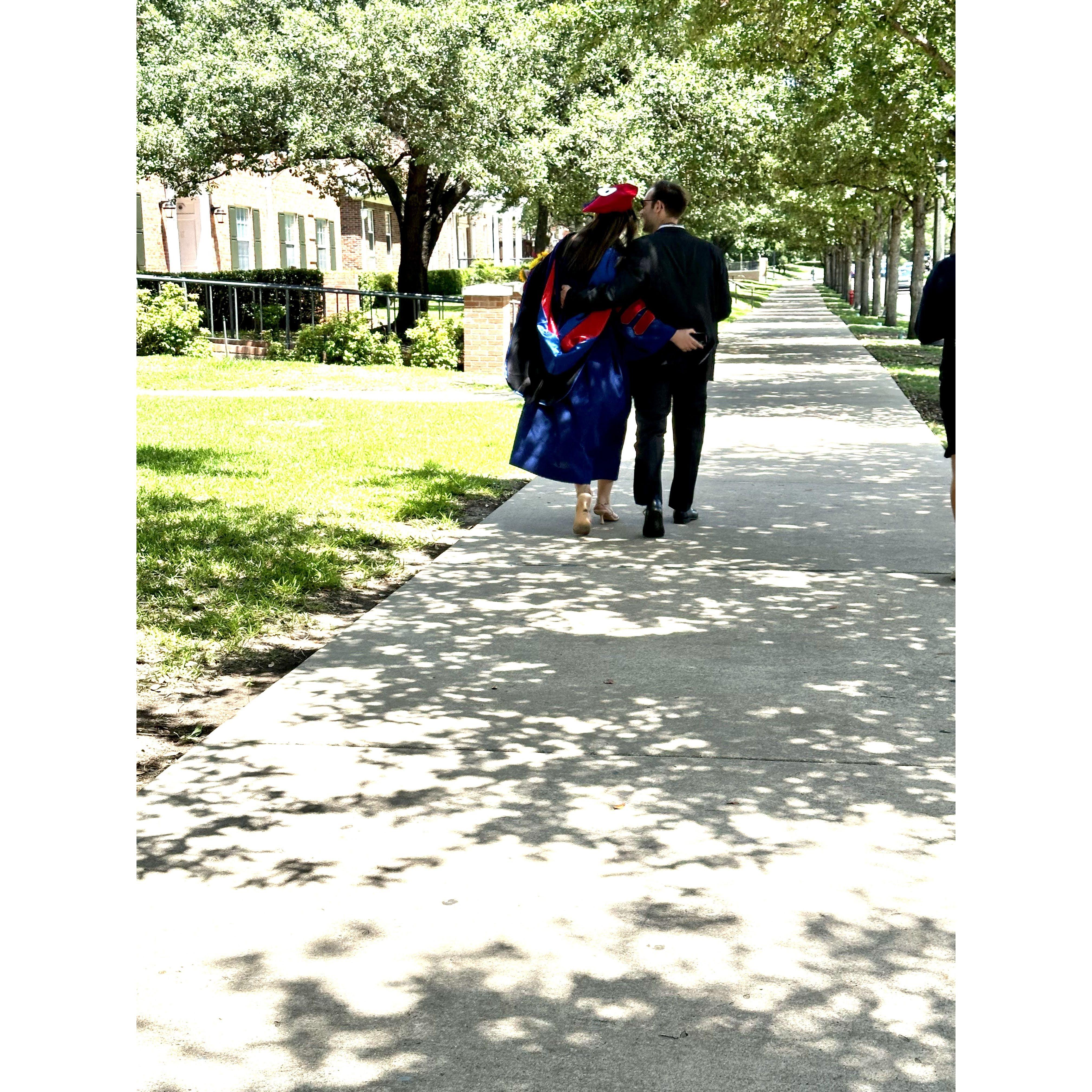 Ted's true support throughout my law school journey showed me more about his heart: he is caring, kind, and steadfast.