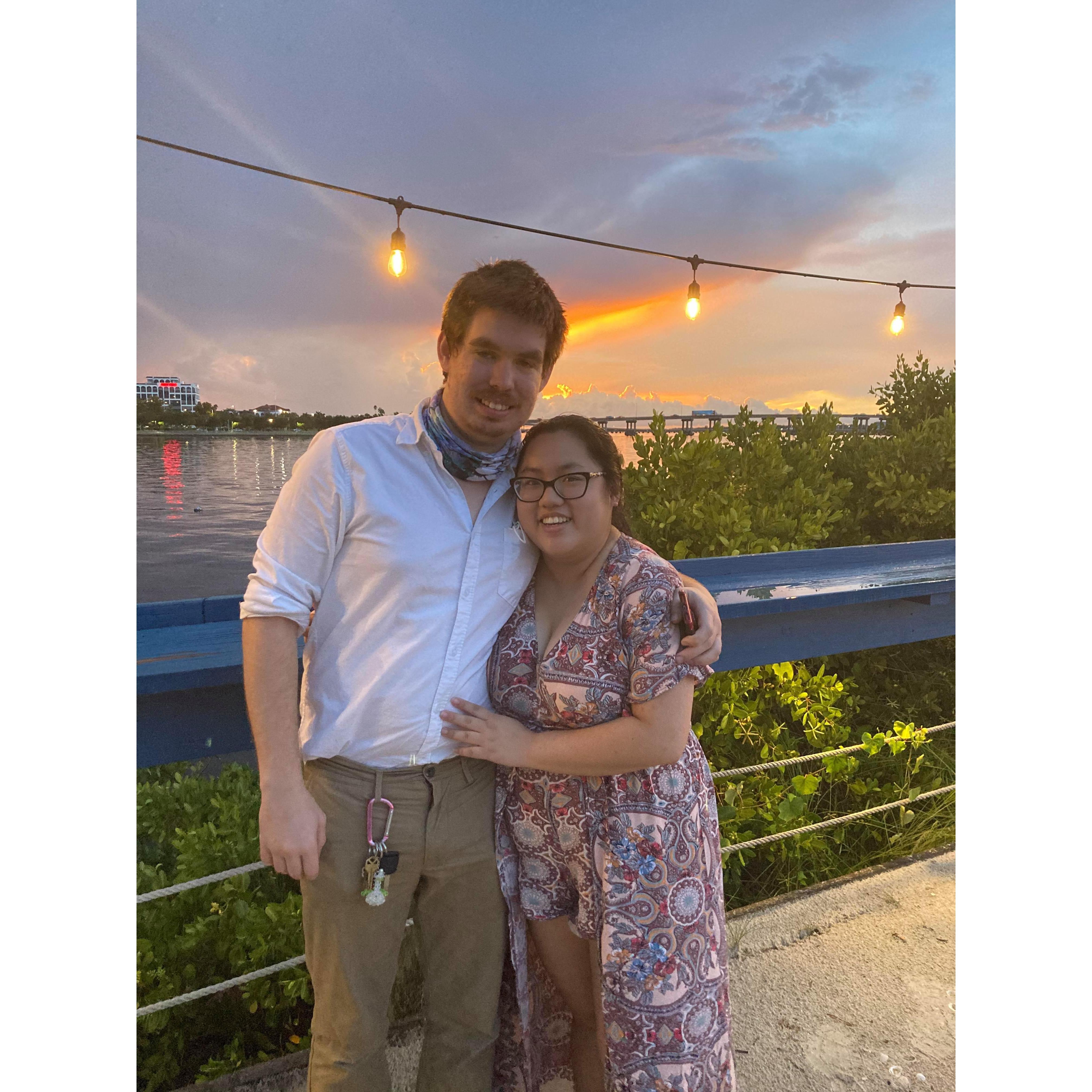 This was taken in Bradenton after another outing with Searcy's old coworkers. (September 11, 2020)