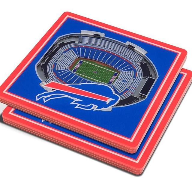 YouTheFan NFL Buffalo Bills 3D StadiumView Coasters - New Era Field
