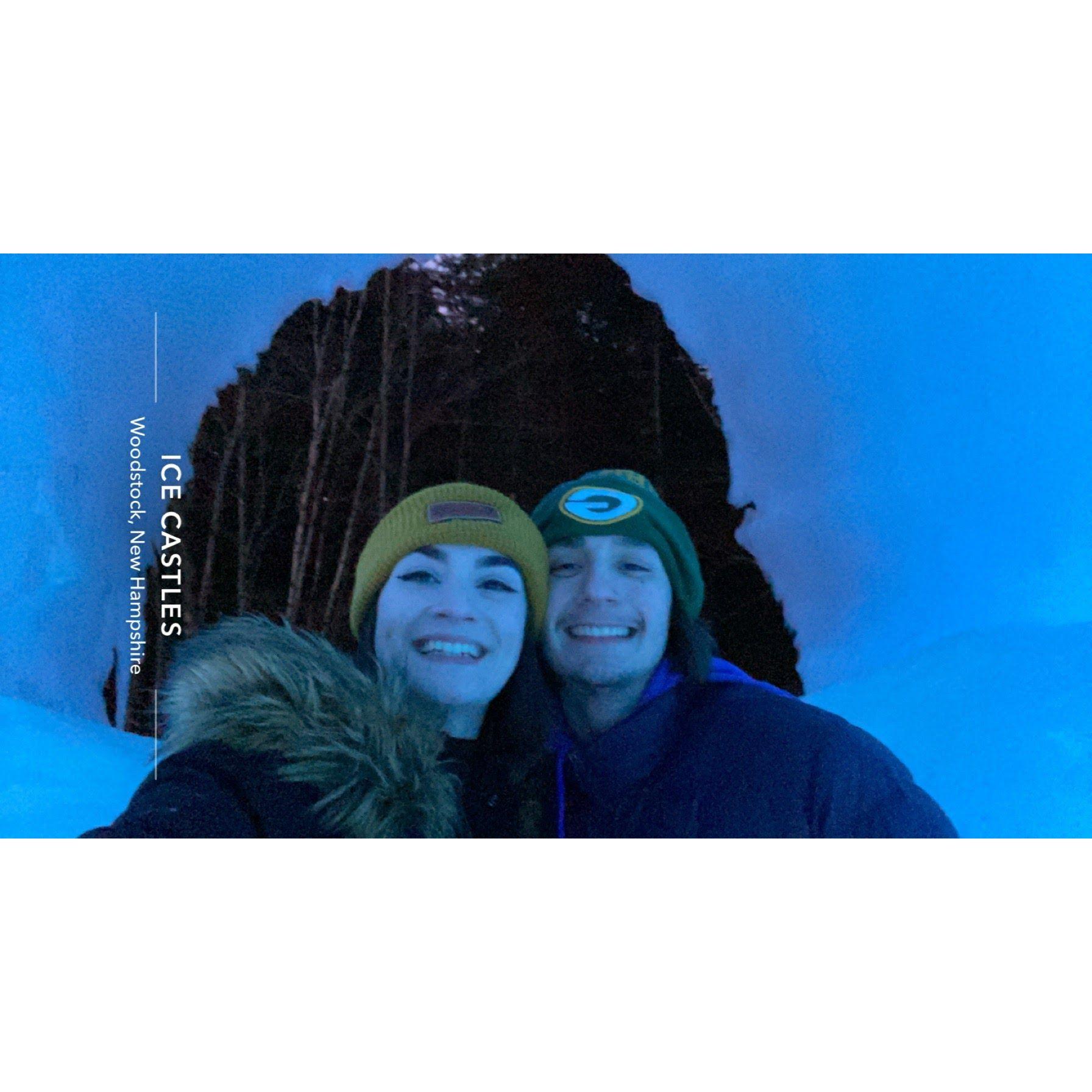 Bringing Josh to see the Ice Castles for the First time, it was COOOLLLDDD!