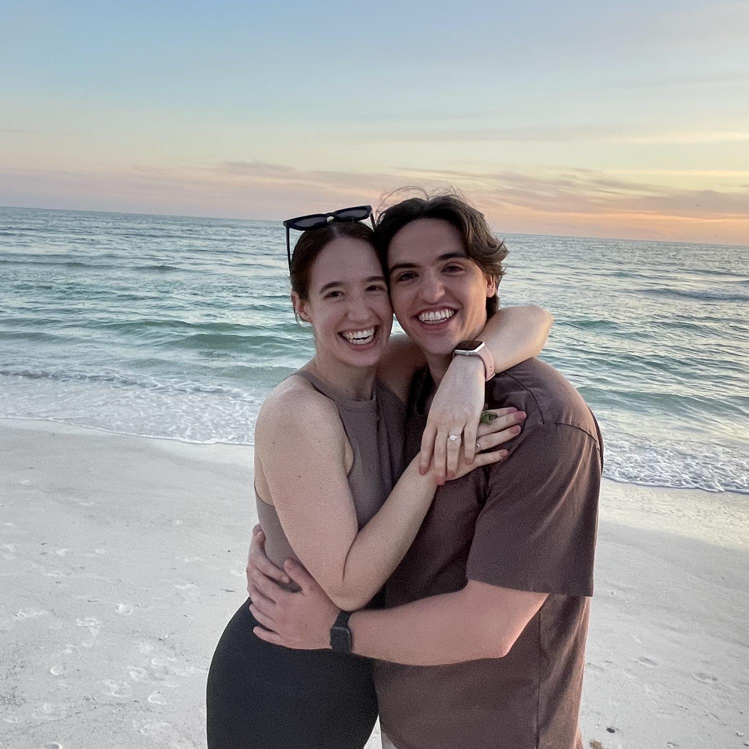 On March 31, 2024 we got engaged on the beach at Anna Maria Island!!!