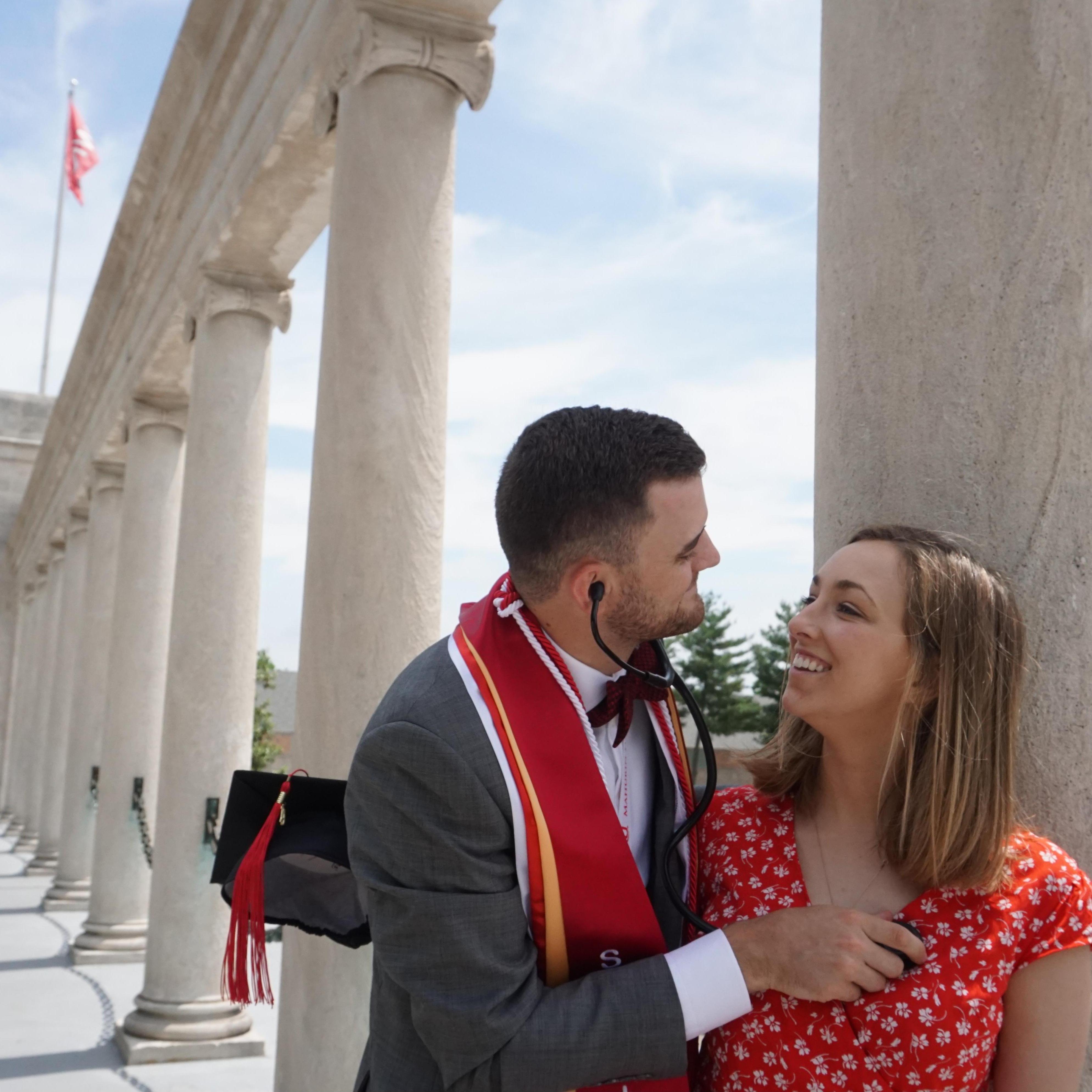 May 2019 // Western Kentucky University // Kyle is already using his nursing skills the day of his graduation.