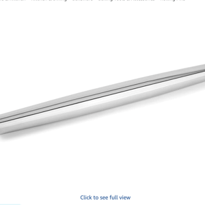 Fox Run Stainless Steel Rolling Pin, Tapered French Rolling Pin, 18" x 1.25"