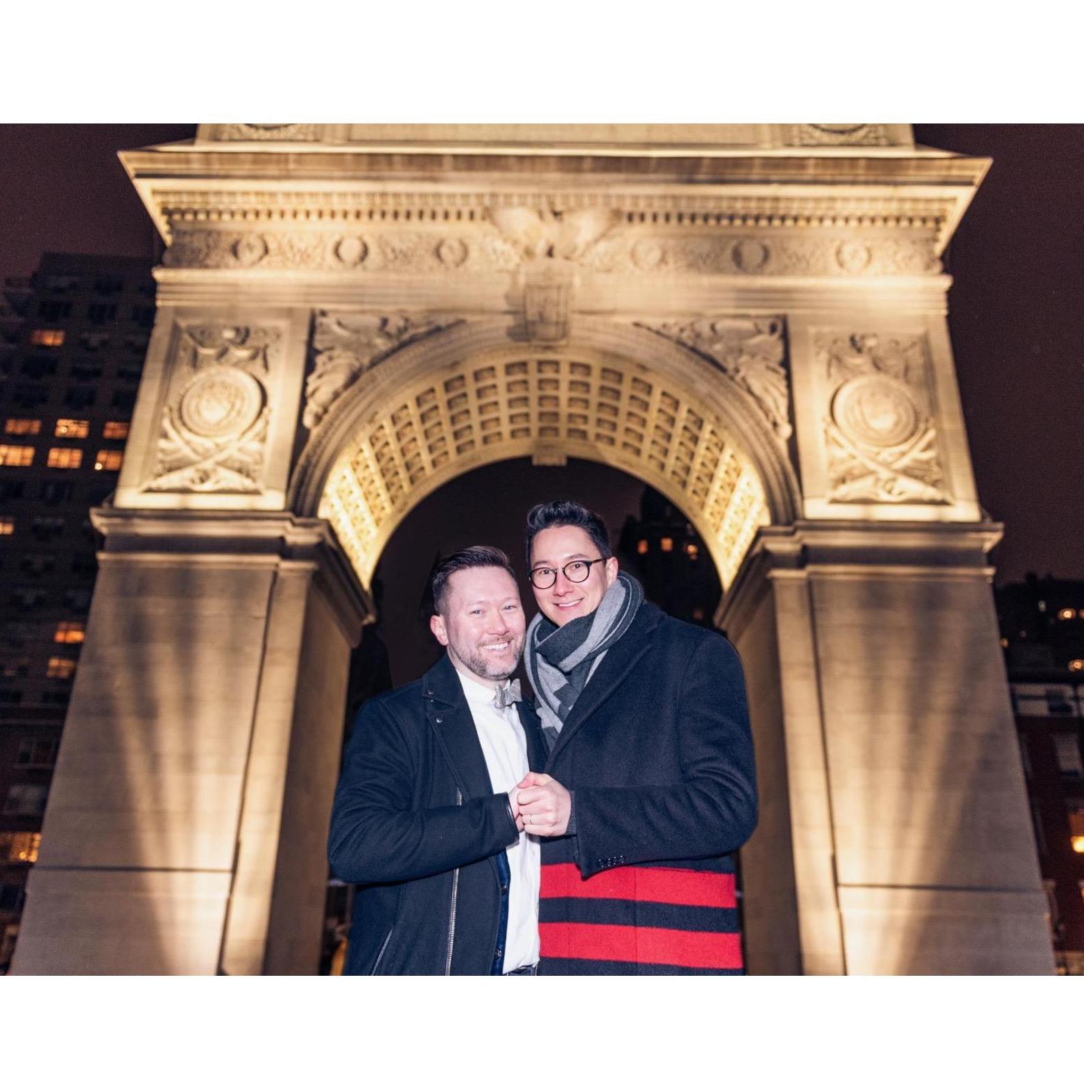 January 19, 2019, Washington Square Park.