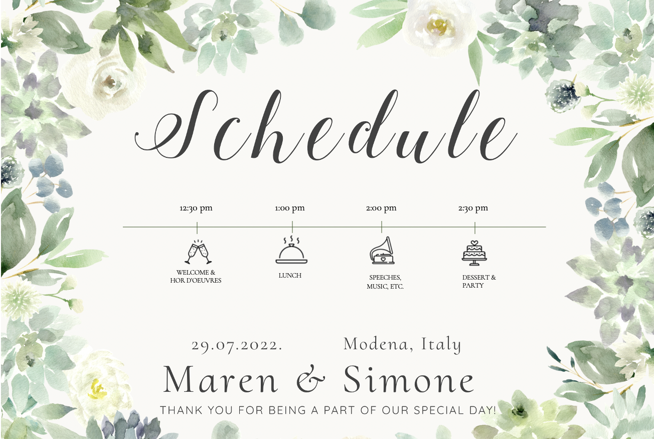 The Wedding Website of Maren Laurence and Simone Forghieri