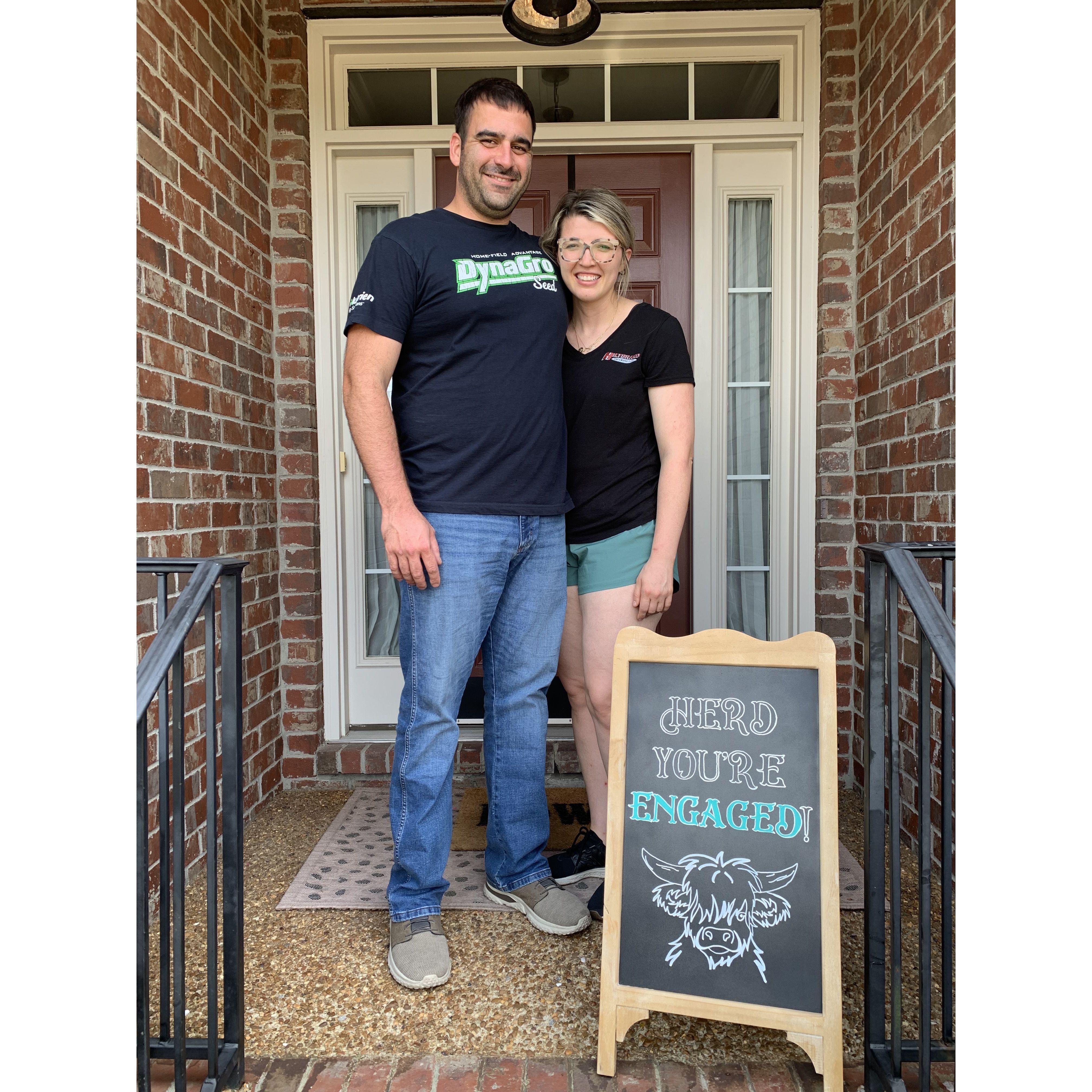 Shane's family threw us the sweetest engagement party in Nashville!