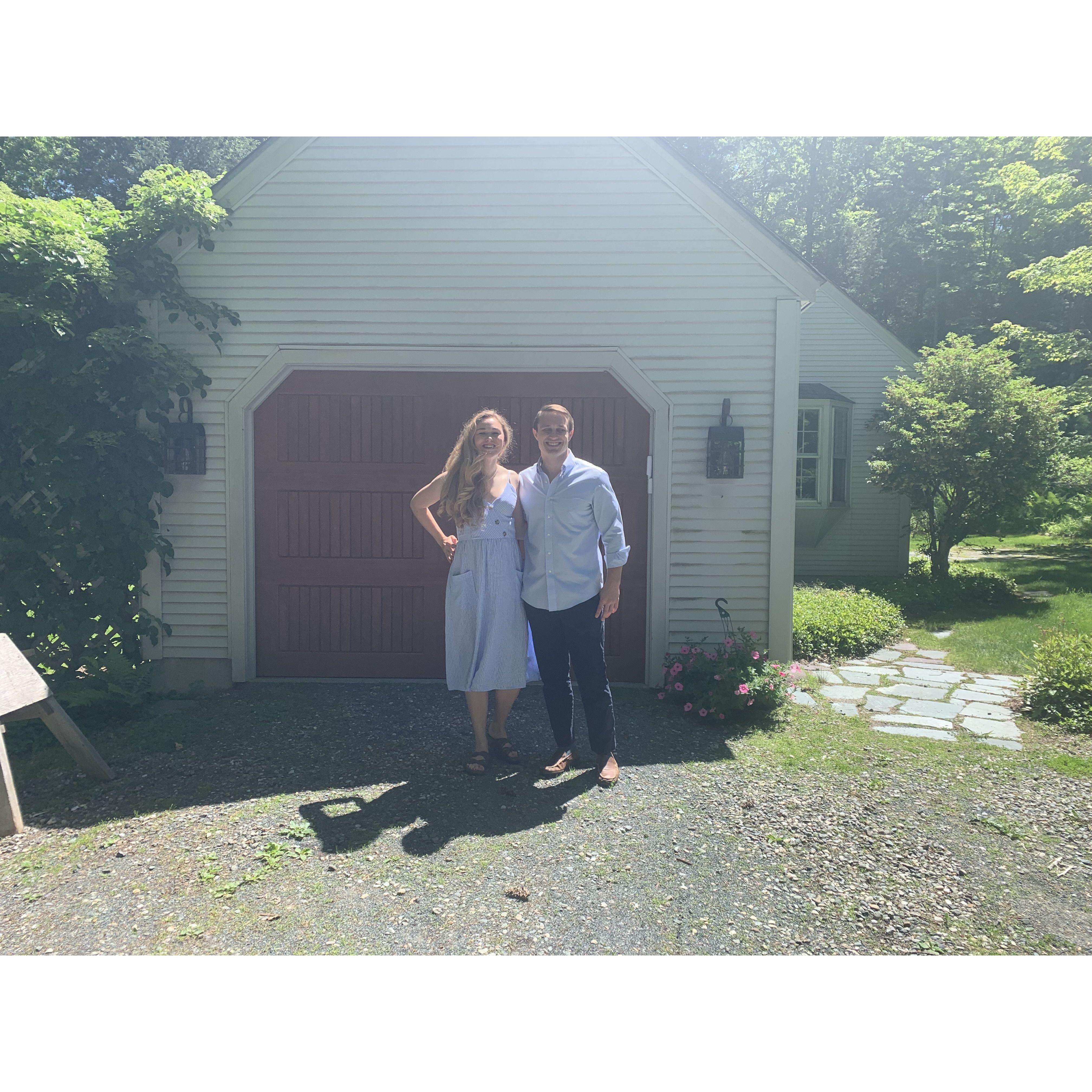 Our first home in Norwich, Vermont
