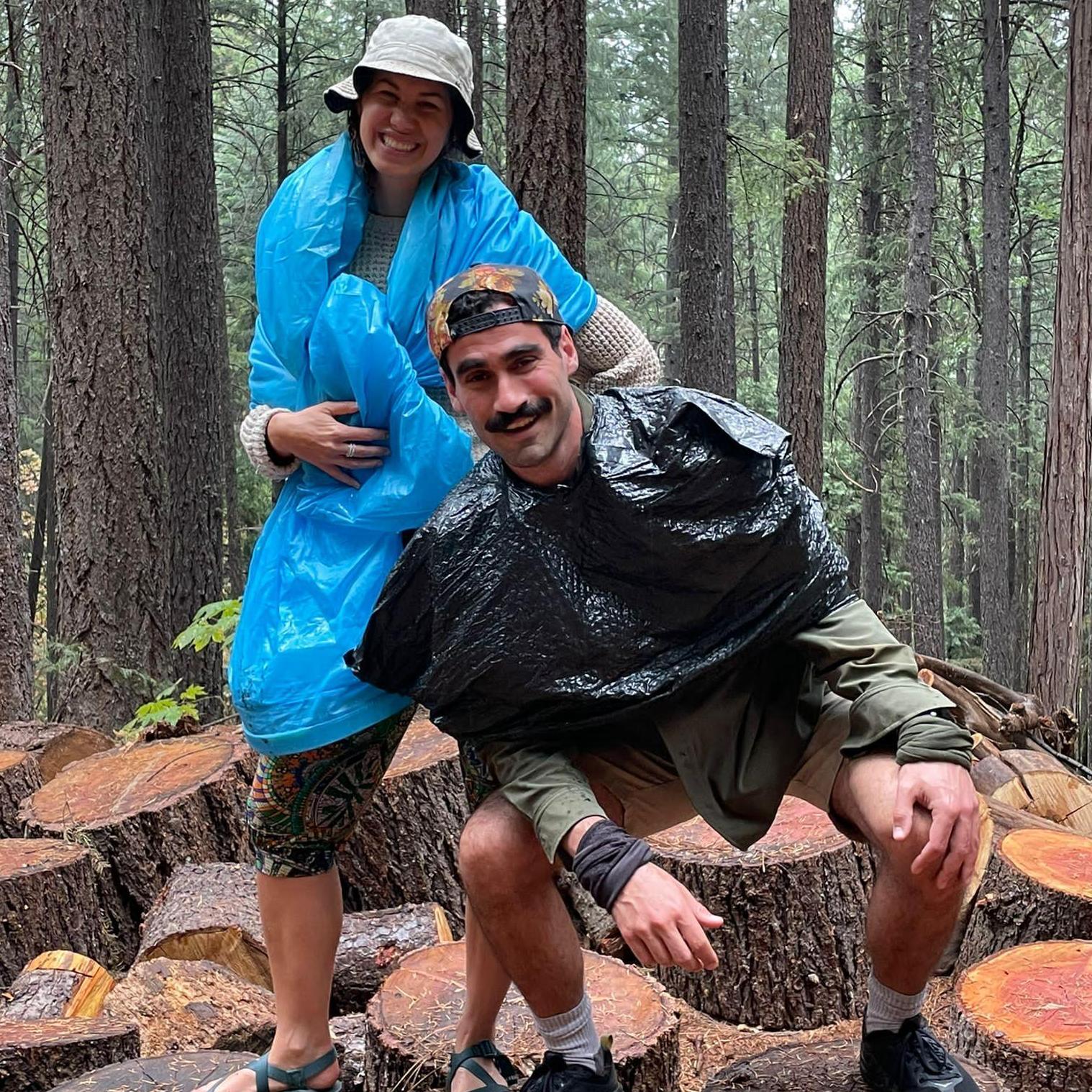 The MOST fashionable rain hikers :)