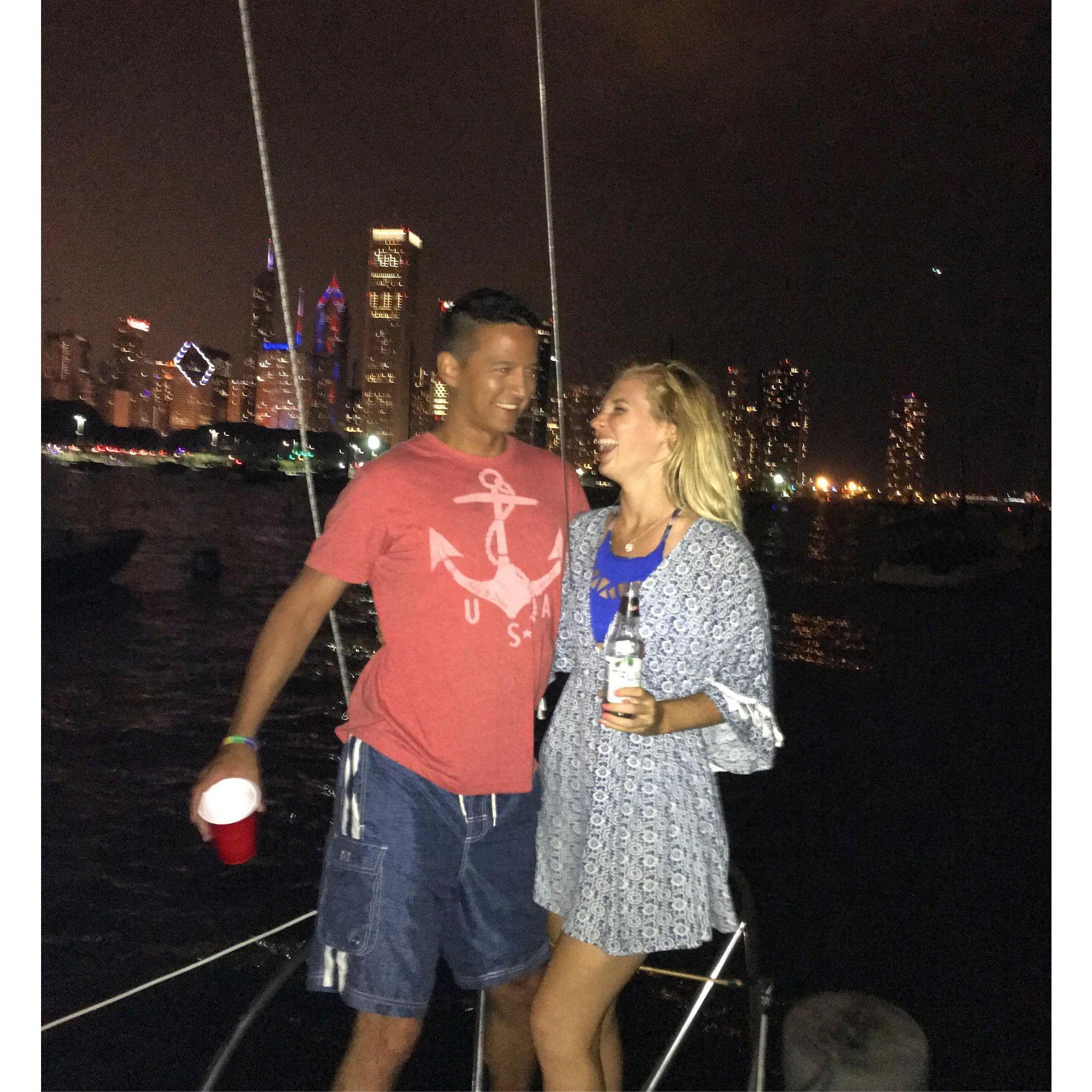 First 4th of July together, July 2017.