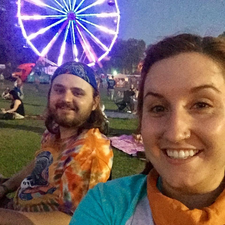 Enjoying a night at Wanee Music Festival