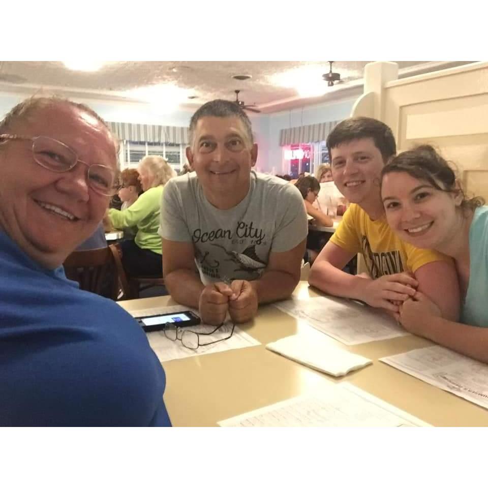 July 2019, vacationing in OC, MD with Rachel's parents! The ice cream was great, but the company was better!