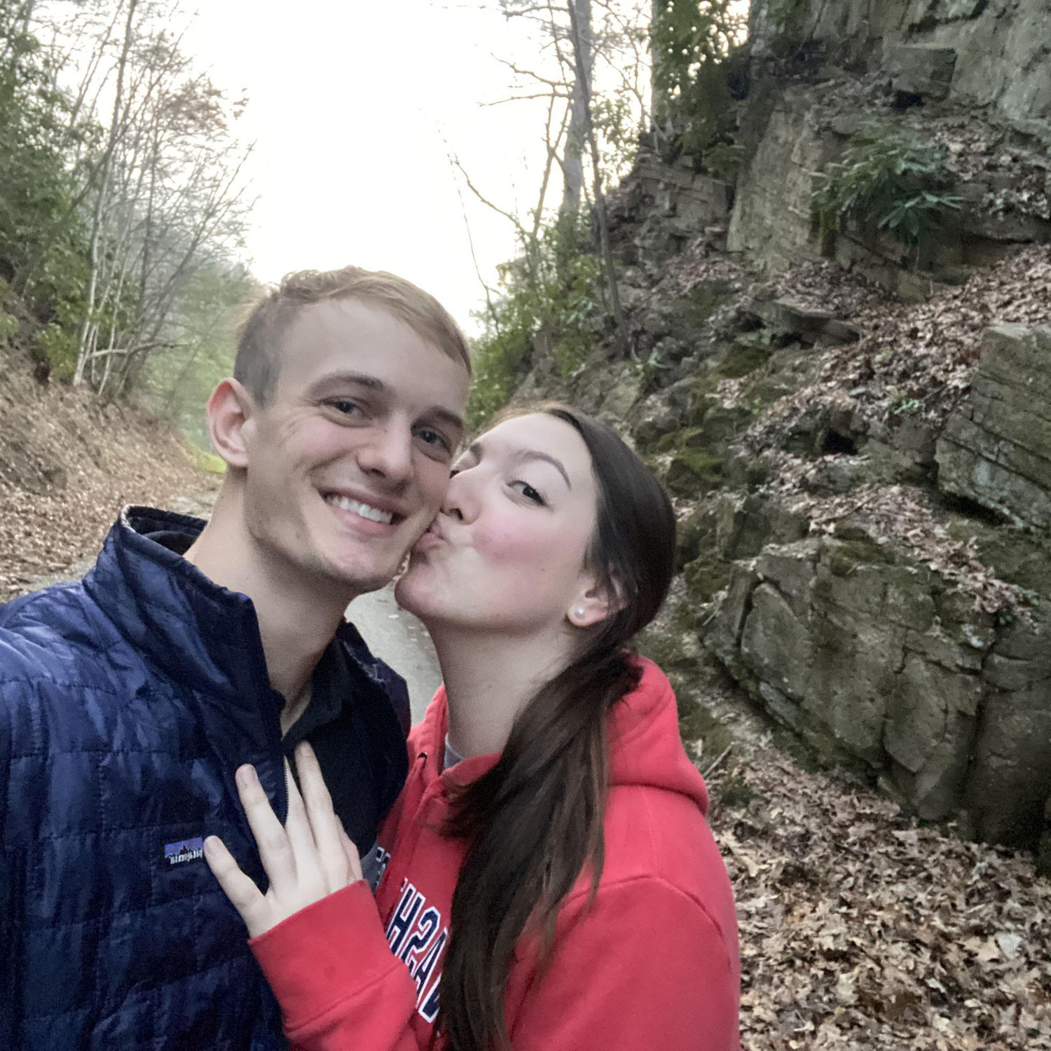 Huckleberry trail walk- when Noah lived in the apartments by the mall in Christiansburg!