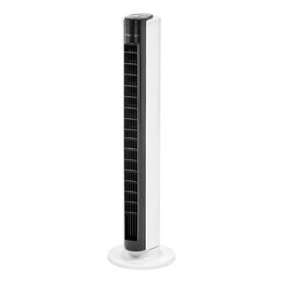 32" Tower Fan Oscillating with Adjustable Vents (Remote and Timer)White/Black - Woozoo