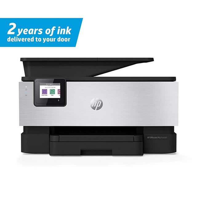 HP OfficeJet Pro Premier All-in-One Wireless Printer - Includes 2 Years of Ink Delivered To Your Door, Plus Smart Tasks for Smart Office Productivity (1KR54A), Grey, One Size