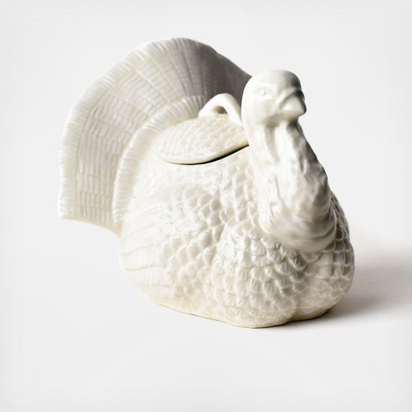Coton Colors by Laura Johnson Turkey Covered Bowl