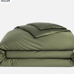 Luxe Sateen Duvet Cover - King - Fresh Moss