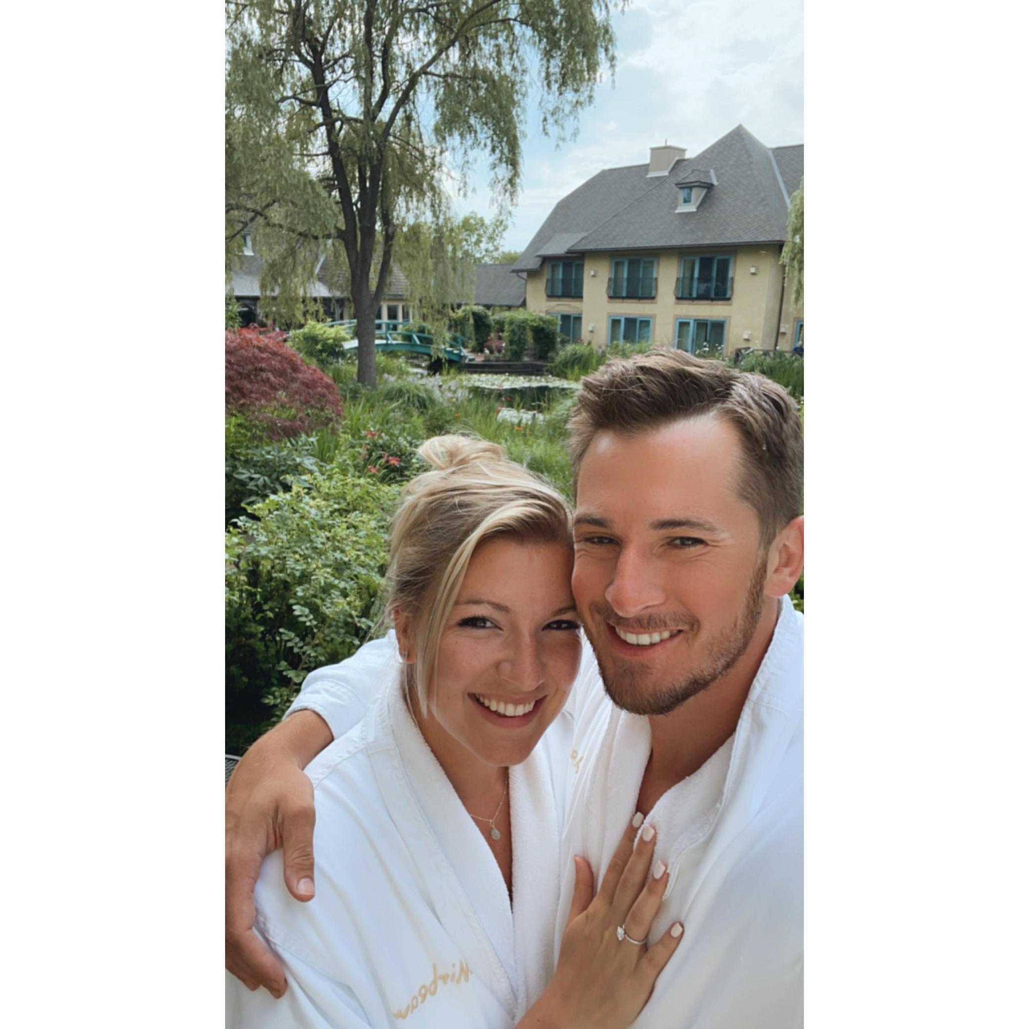 Mirabeu in Skaneateles Lake to celebrate our engagement!