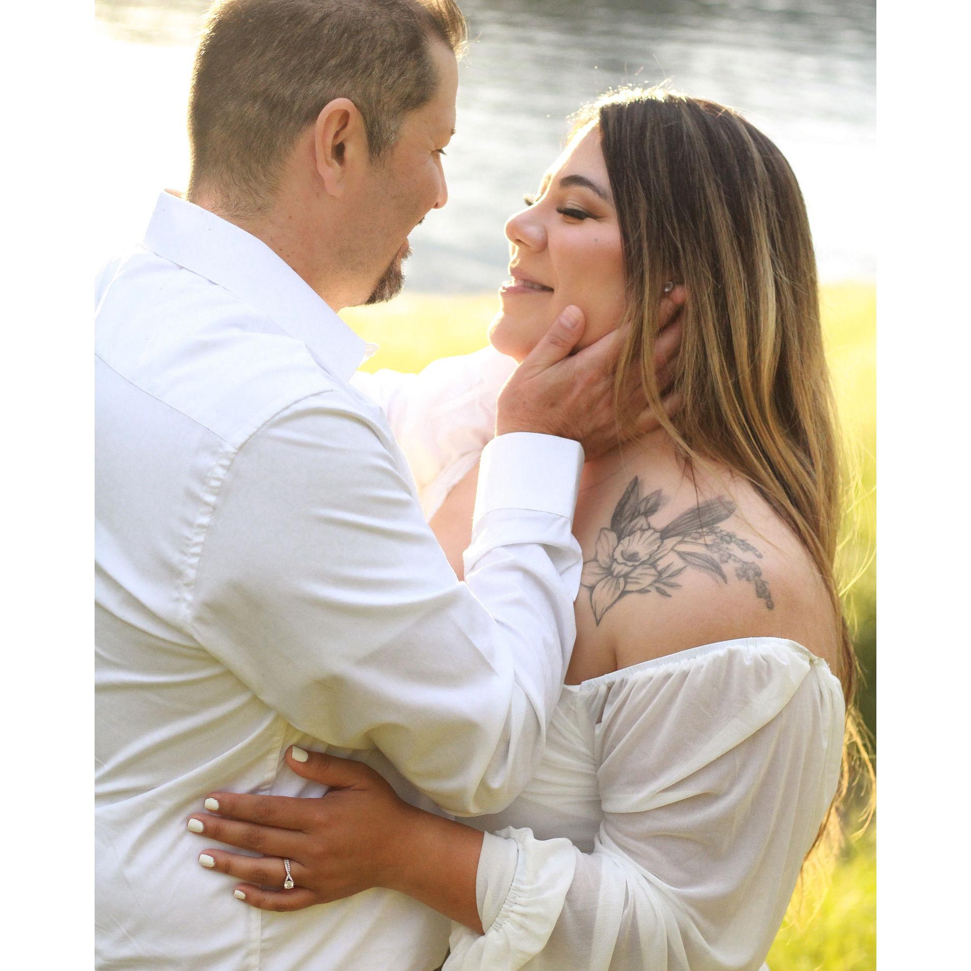 Our first official photo shoot. Daniel was literally sick this day lol, but we still made it work :)