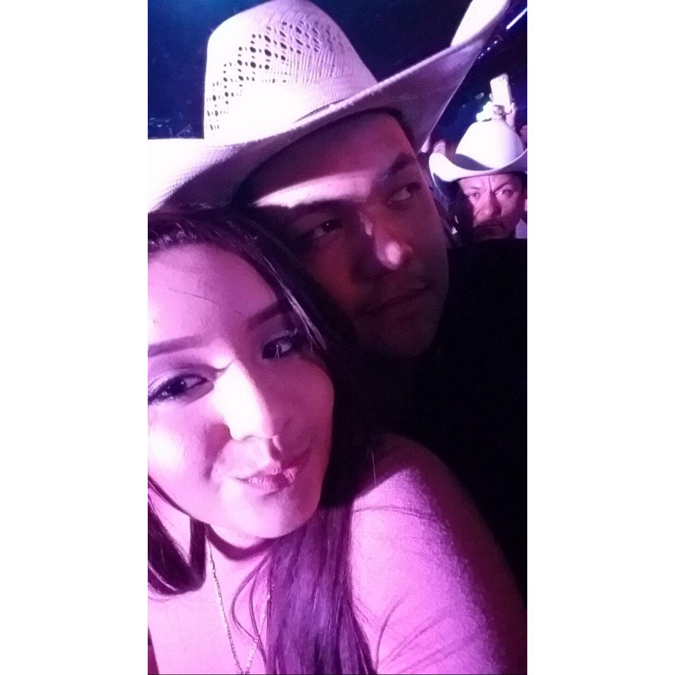 2017-Our first night out. I was sick and my dad made me go because I had already bought my tickets to go see Gerardo Ortiz. Daniel had to tackle all the girls out because I couldn't breath in thecrowd