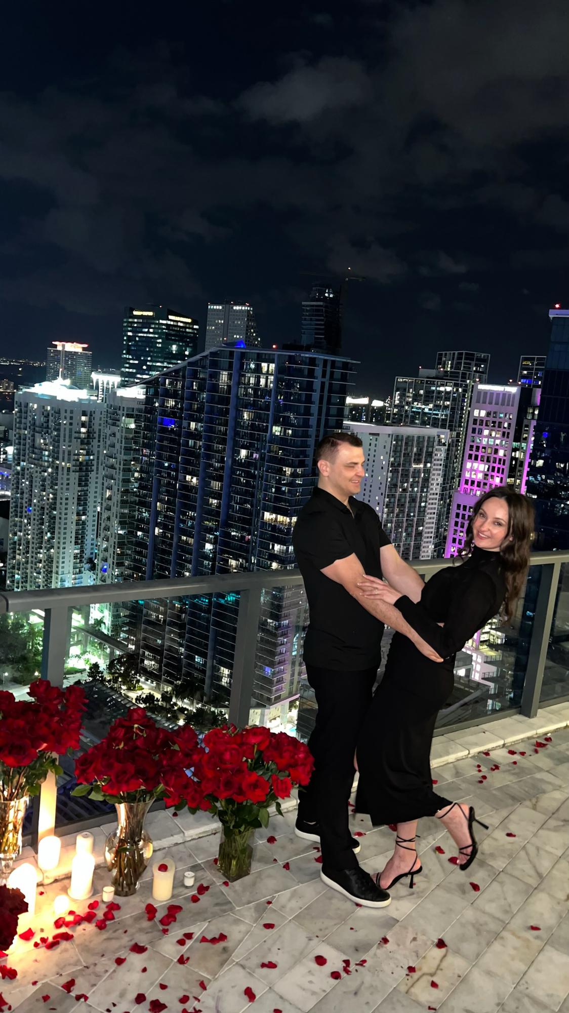 And he never let her go.