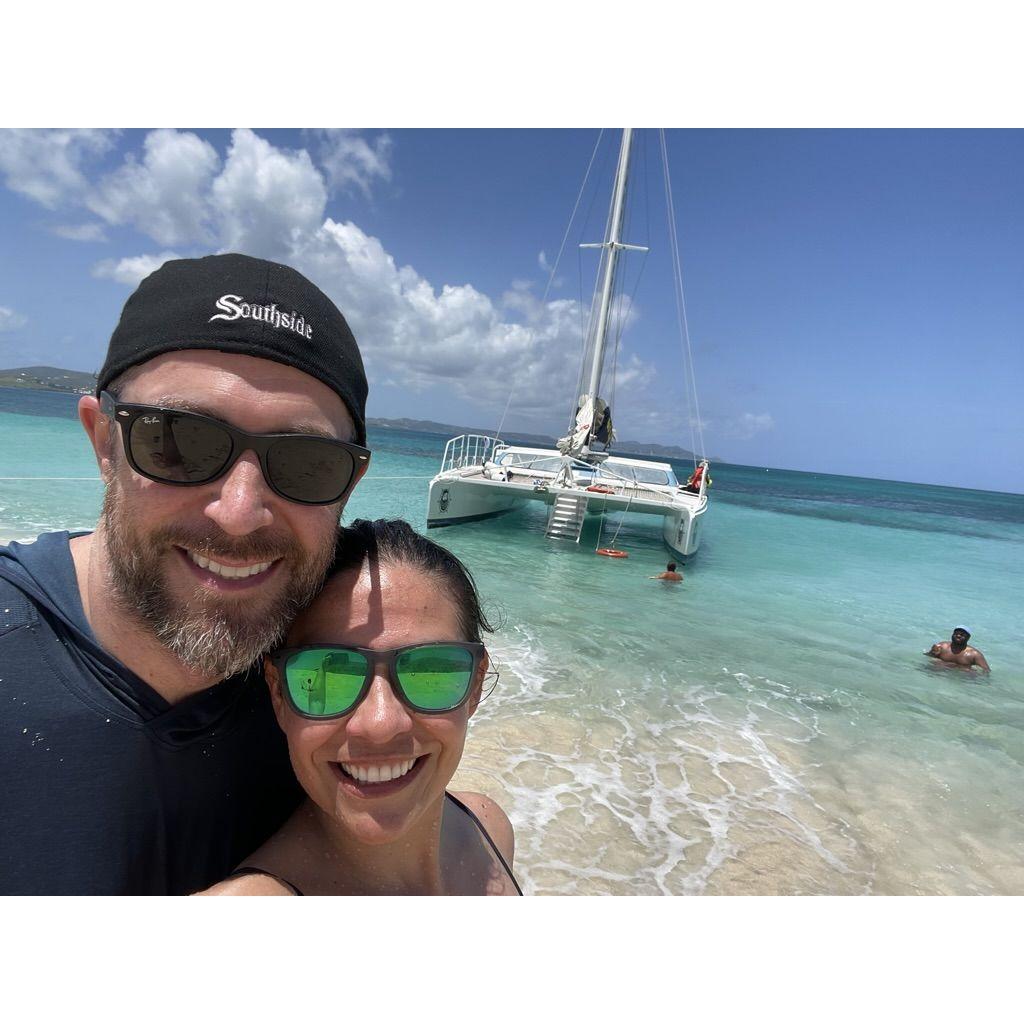 2024: While in the Virgin Islands for a dear friend's wedding, Cam went snorkeling for the first time and crushed it!