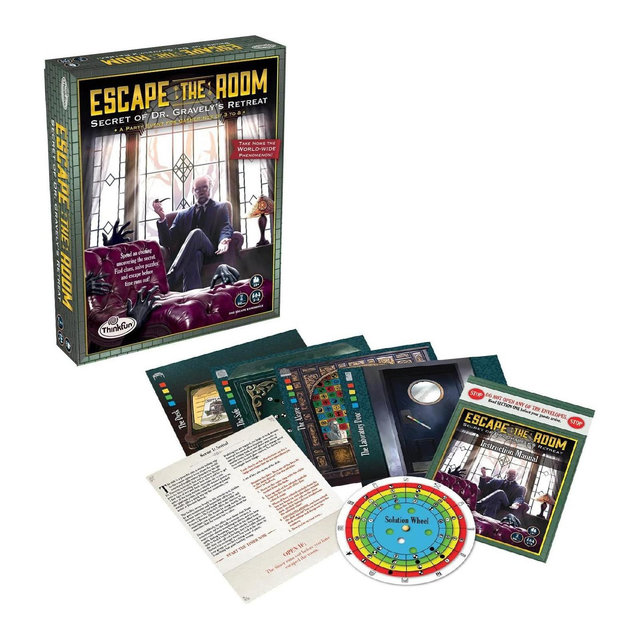 ThinkFun Escape the Room Secret of Dr. Gravely's Retreat - An Escape Room Experience in a Box For Age 13 and Up