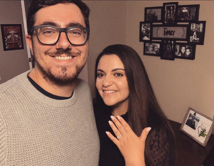 Our first picture as an engaged couple!