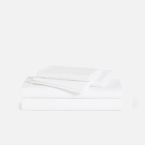 White Brooklinen Classic Sheet Set