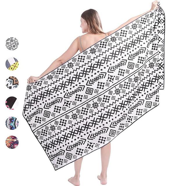 Beach Towel, Microfiber Beach Towels Oversized for Adults, 75" x 35", Quick Dry, Sand Free, Absorbent, Compact, Beach Blanket, Lightweight Towel for The Swimming, Sports, Beach