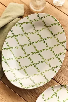 Vine Lattice Serving Platter