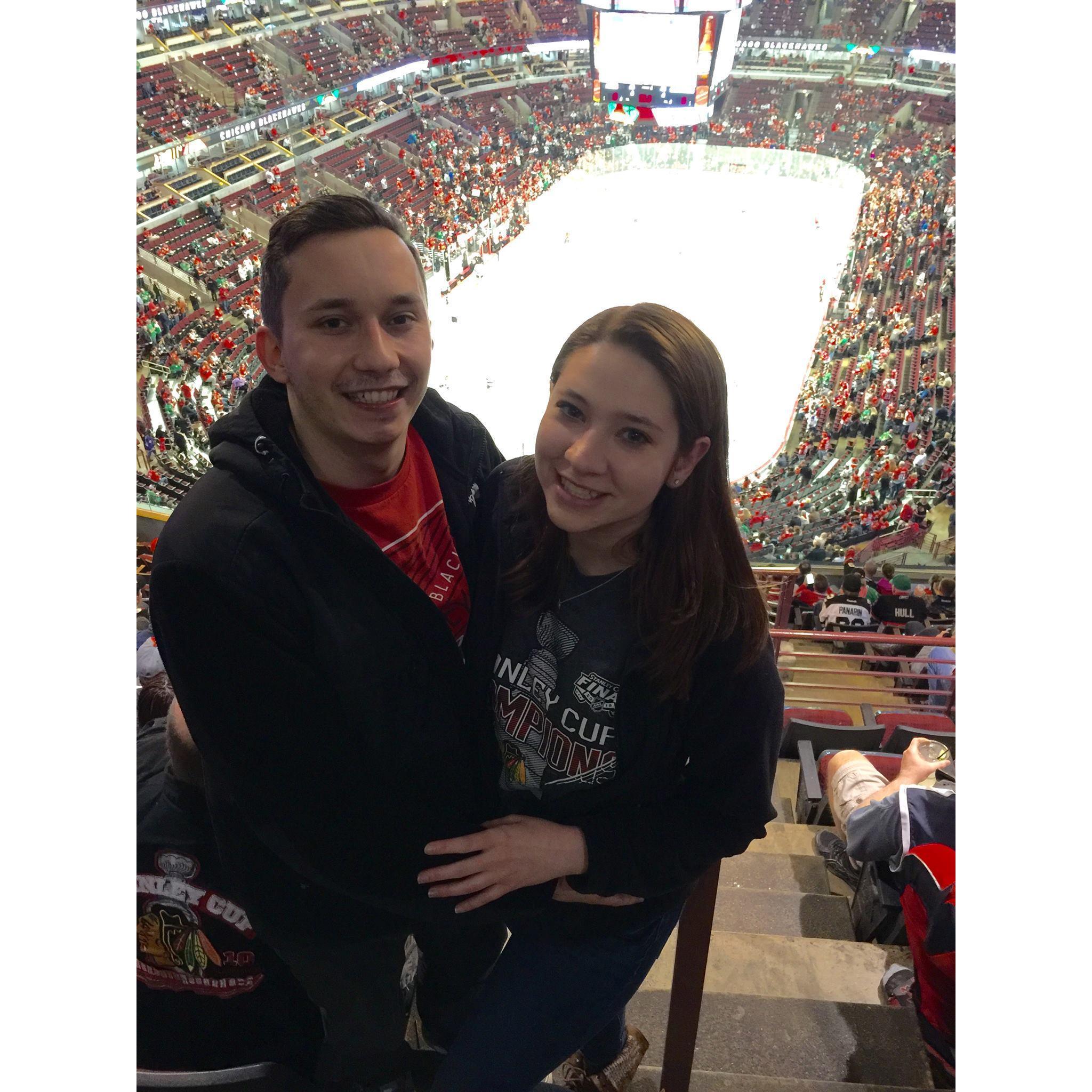 Missy's first Blackhawk's game!
March 14th, 2016